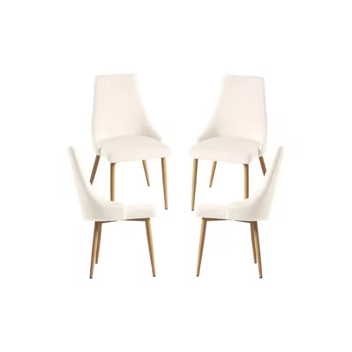 Pack 4 Sillas Stoik Wood - Beige - 1