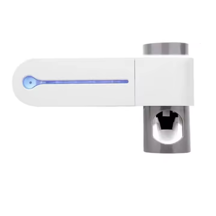 Soporte para Cepillos de Dientes UV con Esterilización y Dispensador Automático de Pasta de Dientes - 1