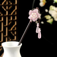 Palo De Pelo Vintage De Madera Para Mujer Hecho a Mano Flor De Lujo Peine De Cabello Accesorio De Joyería Para Cabeza Para Boda Fiesta - details 14