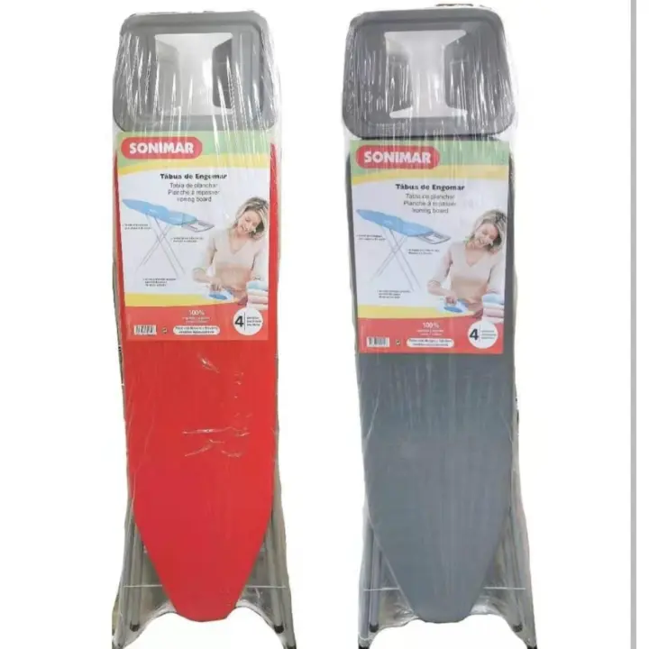 Tabla de planchar grande de 4 posiciones Metal Funda ACOLCHADA 100% algodon gran calidad Sonimar PORTUGAL Envio color y modelos funda plancha aleatorias segun disponibilidad - 1
