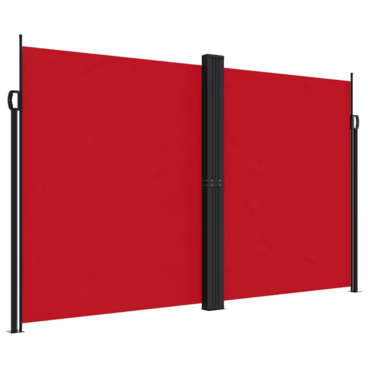 vidaXL Toldo lateral retráctil 200x1200 cm Color Negro, Crema, Azul - 1