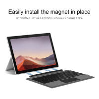 Teclado Bluetooth HUWEI Para Surface pro 3/4/5/6/7 Con Trackpad Magnético Soporte Para Ruso Árabe Coreano Español Portugués Francés - details 3