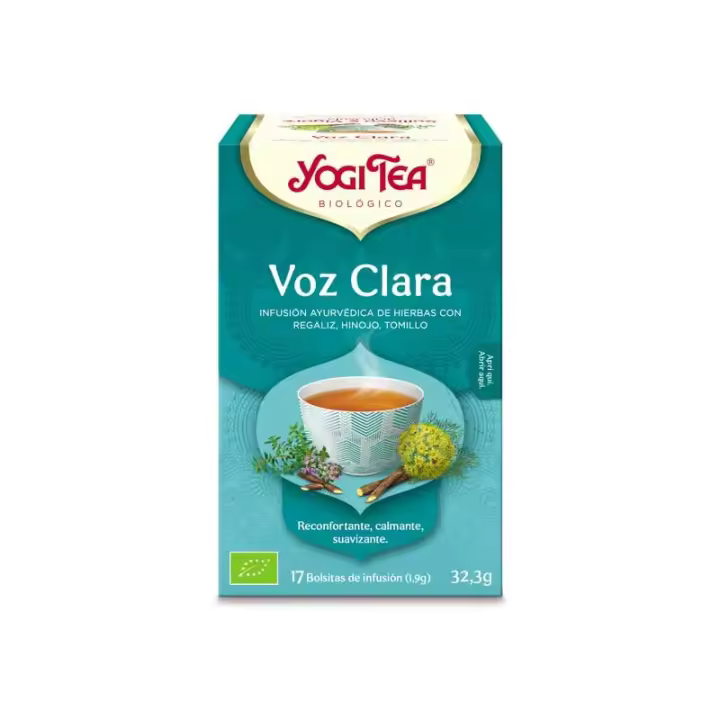 Yogi Tea Voz Clara 17 Filtros Bioclub - Infusión Relajante y Dulce - 1