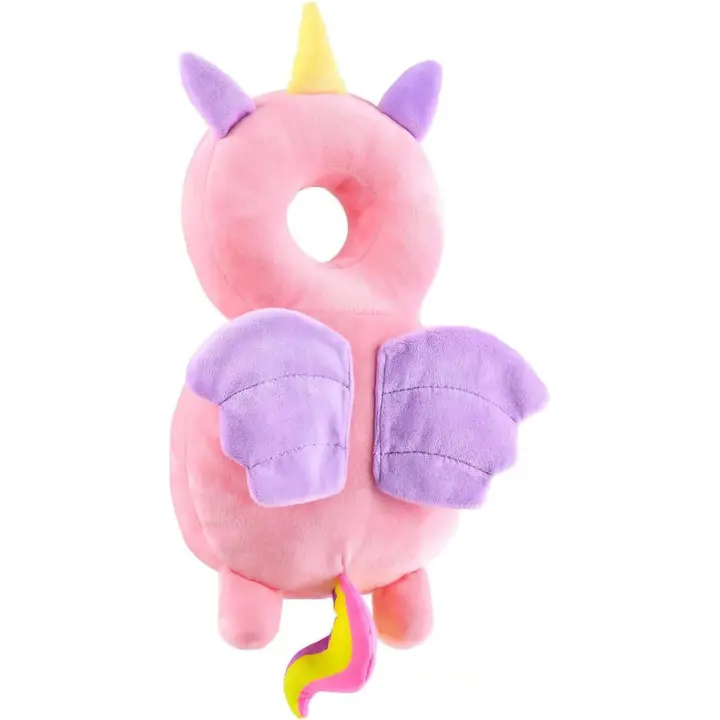 Protector de Cabeza para Andador de Bebe, almohadillas de Seguridad ajustables para la Cabeza del Bebe, para Bebés de 4 a 24 meses que aprenda a caminar - Unicornios - 1