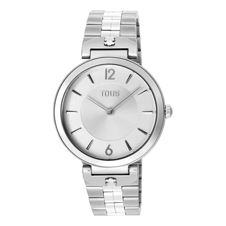 Reloj Tous S-Band con garantía y packaging oficiales de la firma, cierre desplegable y brazalete de acero - 1