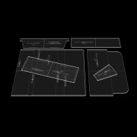 Molde De Cuero Acrílico Duradero Para Billetera DIY Herramienta De Manualidades YOMDID Plantilla De Cuero Para Hobbies Y Interés Por Venta Individual - details 8