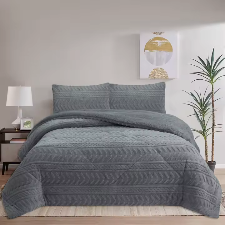 NOVOTEXTIL Edredón de Invierno Sherpa Extra Grueso 560gr/m2 Sedalina Fibra Hueca Sherpa Suave Cálido Exterior Coralina Interior Borreguito Perfecto Climas Fríos Aporta Calidez Confort a tu Dormitorio Ideal Uso Diario Material de Alta Calidad - 1