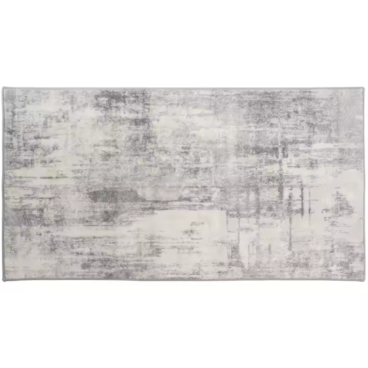 Tectake - Alfombra de diseño vintage de pelo corto, Elegante de estilo vintage con diferentes diseños según elección, Tejido de pelo corto extra suave ideal para personas con alergias, Muy resistente gracias a su fabricación con lana sintética y fieltro - 1