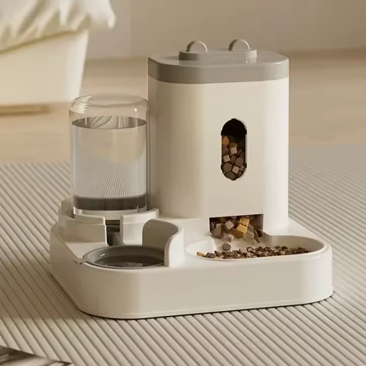 Tazón Automático Para Gatos Y Perros Con Fuente De Agua Gran Capacidad Soporte Elevado Accesorios Para Bebedero De Mascotas - 1