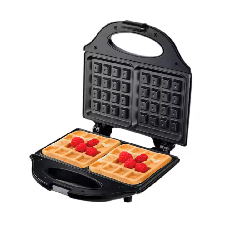 Hacer Waffles Eléctrico Profesional Máquina De Cocinar Para La Casa Multifuncional Para Desayuno Con Superficie No Adhesiva Y Hierro De Niquel - 1