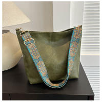 Bolso De Hombro Grande Con Correa Geométrica Para Mujer Bolso Cruzado De Cuero PU Retro Capacidad Grande Para Compras Y Viajes - details 7