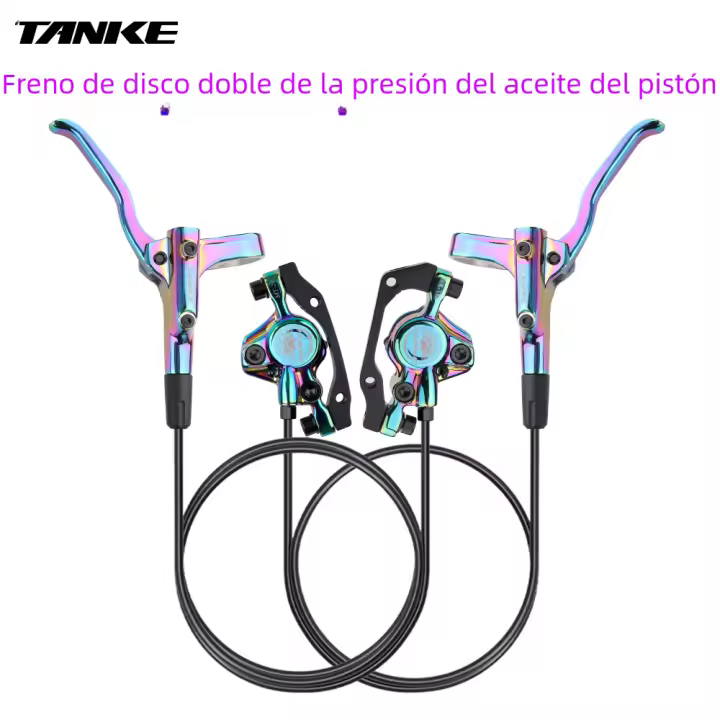 Freno De Disco Hidráulico TANKE MT200 Para Bicicleta MTB 2 Pistones 3 Dedos Manillar De Acero Piezas De Mejora De Bicicleta 800-1600mm - 1