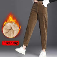 Pantalones Casuales De Cordón Para Mujer Gruesos Y Cálidos Leggings De Otoño E Invierno De Alta Cintura Estilo Harem Talla Alta Elasticidad Ajuste Regular Largo Hasta La Rodilla - details 19