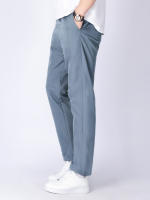 Pantalones De Verano Para Hombres Deportivos 2023 Ice Thin Straight Tube Secado Rápido Casual 9 Puntos Trousers Estudiantes Jóvenes - details 4