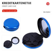 Cartera De Monedas Portátil De Aluminio Circular Mini Estuche De Almacenamiento Para Euros Con Espejo Creativo Y Moderno - details 4