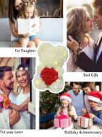 Oso De Rosas Teddy Regalo Para Mamá Novia Cumpleaños Aniversario Valentines Day Mujer Juguete De Muñeco Artificial De Flores Rojas - details 6