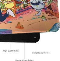 Alfombrilla de ratón para juegos, 90 x 40 cm, grande, para ordenador de escritorio, para oficina, base de goma antideslizante, resistente al agua, borde cosido - details 4
