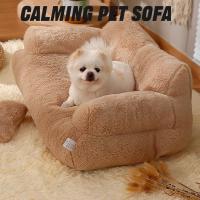 Sofá Cama para Perros y Gatos | Base Antideslizante, Juguetes Desmontables y Lavables al Máquina, Material Suave y Aacogedor • Tallas M/L para Mascotas Medias y Grandes - details 0