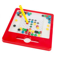 Tablero De Dibujo Magnético Para Niños Juguete Educativo Con Cuentas Magnéticas Coloridas Entrenamiento De Motricidad Finas Juego De Rompecabezas Para Educar a Niños Entre 3-6 Años - details 1