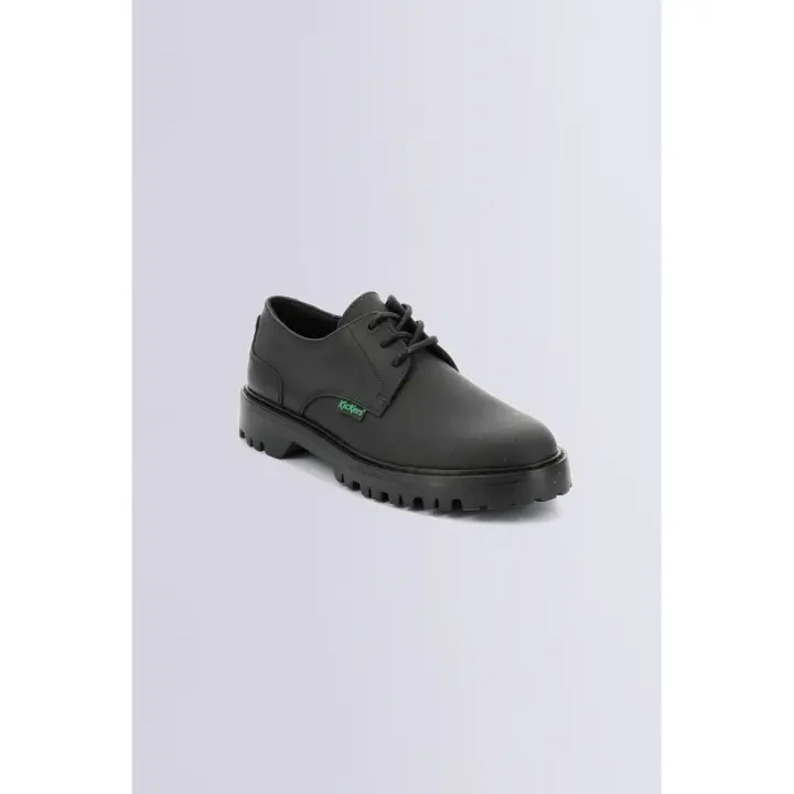 Kickers Zapatillas Kick Deckdear Noir Mujer Cuero Negro - 1