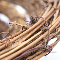 Anillo De Rattan Natural Redondo Para Wreath DIY 10/15/20/25/30/40cm Decoración De Navidad Boda Casa Colgante De Guirnalda - details 10