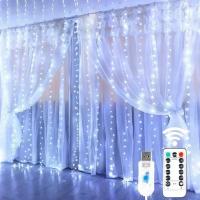 Luz De Encaje LED Para Cortina 6M 8 Modos Decoración De Año Nuevo Fiesta Navidad Boda Y Hogar Guirnalda De Farolillos Navideños - details 24