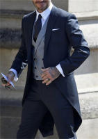 Traje Formal Italiano Para Novio Estilo Gentleman Traje De Baile De Prom Tuxedos Con Chaqueta Pantalones Y Chaleco Para Hombres - details 2