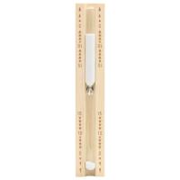vidaXL Higrotermógrafo y reloj de arena para sauna 2 en 1 madera pino - details 5