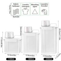 Contenedor De Detergente De 2300ML Con Tapa Airtight Y Transparente Para Almacenamiento De Polvo De Detergente Y Bleaches Reutilizable Organizador De Cocina - details 0
