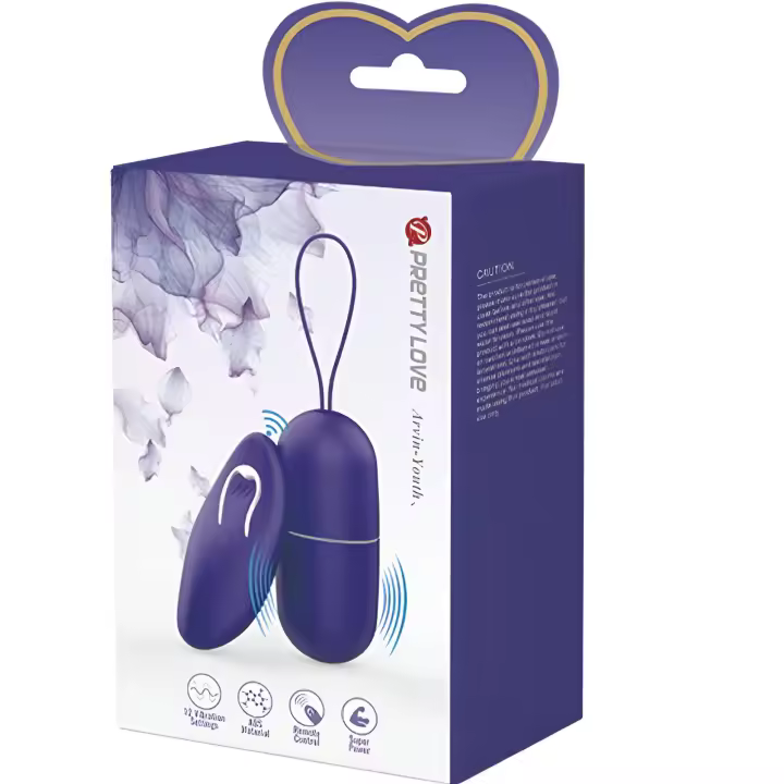 PRETTY LOVE -  HUEVO VIBRADOR CONTROL REMOTO VIOLETA - 1