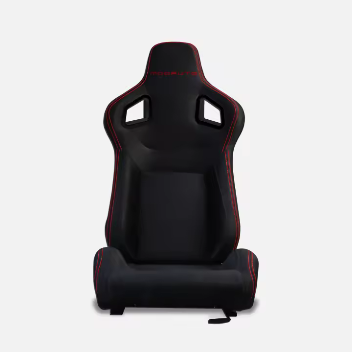 MODAUTO Asiento Deportivo Coche,Semibaquet Ajustable,Adaptable para Cochescon,Ríeles incluidos,Conductor y Pasajero,para Coche y Simulador de Conducción - 1