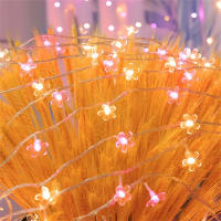 Cadena De Luces LED De Flor De Cerezo Para Exterior Decoración Colorida Para Día De San Valentín Atmosfera Courtyard Luz Colgante - details 1