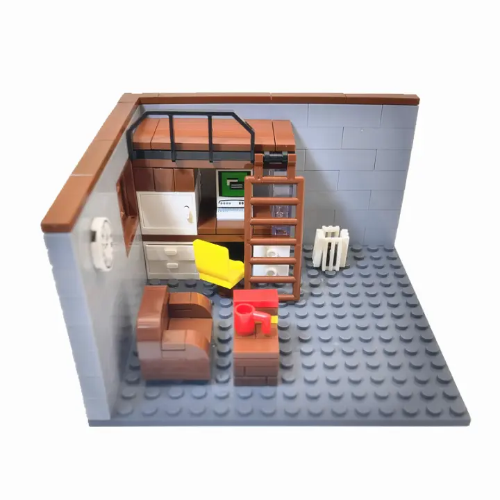 Bloques De Construcción MOC Ciudad Para Niños Y Niñas Casa Con Habitaciones Incluidas Cocina Sala De Estar Mobles Modelos DIY Para Jóvenes Y Adultos - 1