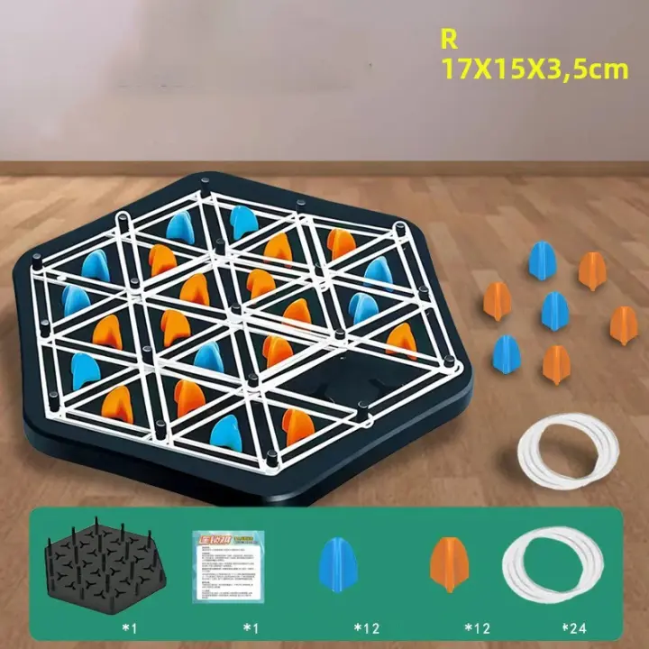 Juego De Tablero De Ajedrez Triangular 2024 Juego Educativo Interactivo Con Cadenas Para Fiestas En Familia Regalo Para Niños Y Adultos - 1