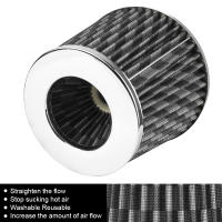 Filtro De Aire Para Coche 3 Pulgadas Kit De Admisión De Alta Fluidez Protector De Motor Universal Accesorios De Auto Mesh Cone 76MM - details 9