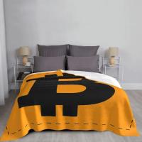 Manta De Terciopelo Bitcoin Impresión Moneda Criptomoneda Btc Blockchain Transpirable Super Suave Para Sofá Coche Camas Adultos Estilo Americano - details 5