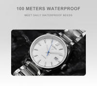Reloj Mecánico Para Hombre CADISEN 2024 Lujo Resistente Al Agua 10Bar Movimiento Japonés NH35 Acero Inoxidable Con Cristal De Zafiro - details 7