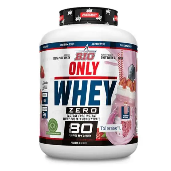 ONLY WHEY ZERO (2kg) FRESA- Big | Sin lactosa | Sin azúcares añadidos | Alta calidad - 1