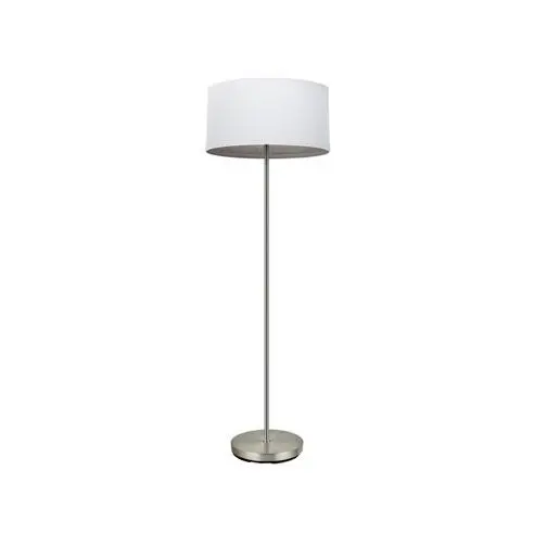 FABRILAMP Lámpara de Pie Tatiana Salón Niquel/Blanco-Madera Gris 162x40x40 Cm - Diseño Elegante - 1
