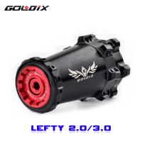 Goldix Hub Izquierdo MTB XC AM Pull Recto Disco 6 Tornillos Izquierda Hub Negro 2.0 3.0 115g Juego De Ruedas Delantero 28H Para Fork Lefty 2.0/3.0 - details 0