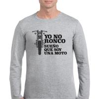 Pijama Hombre Invierno Antracita - Yo No Ronco Sueño que Soy una Moto - details 0
