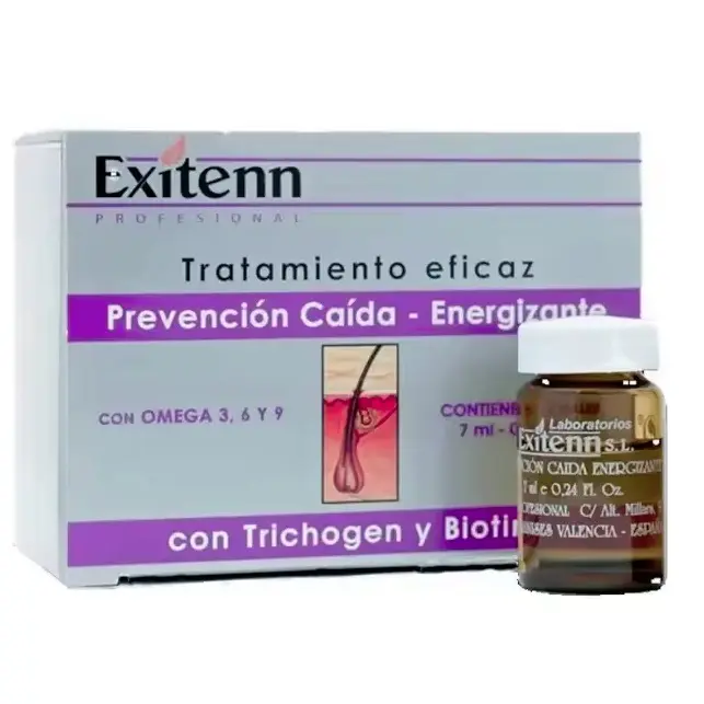 Tratamiento Prevención Caída Energizante TRICHOGEN Ampollas 12x7ml EXITENN - 1