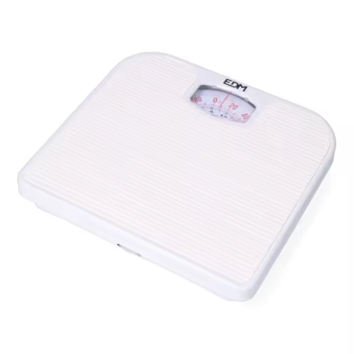 EDM Báscula De Baño Mecánica Blanca Pesaje Máximo 130Kg 07617 - 1