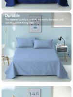 Sábana Sólida Color Unido Para Dormitorio Simple Doble Cepillado Sábana De Cama Individual Y Doble Para Hogar B&B Hotel Escuela - details 6