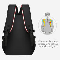 Mochila multifuncional de de de gran capacidad para estudiantes, mochila ordenador estilo minimalist - details 5