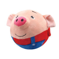 Muñeco De Peluche Animado Con Música Y Vibración Juguete Interactivo Eléctrico Para Mascotas Resistente Mordida Bola Saltarina De Cerdo Para Perros - details 10