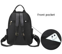Mochila De Nylon Para Mujer Nueva 2024 Versátil Y Moda Con Tela Oxford Gran Capacidad Casual Para Viajes Mochila Suave Con Cierre De Cremallera - details 3