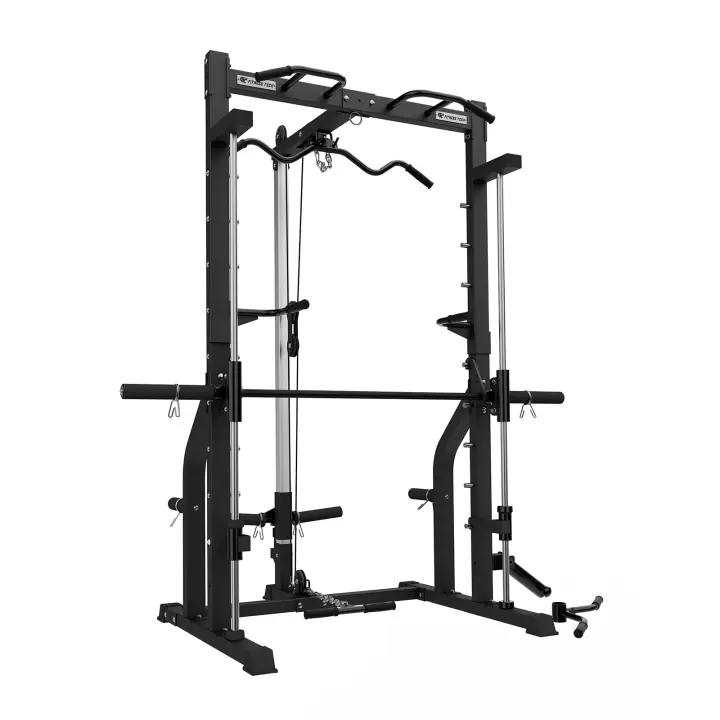 Fitness Tech Máquina de Ejercicios Smith Machine S13 - Ideal para Sentadillas y Levantamiento de Peso - 1