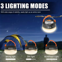 Linterna De Camping Recargable Con Base Magnética LED 4 Modos De Luz Portátil Para Acampar Senderismo Pesca - details 3