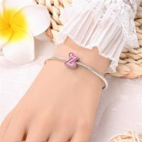 Princesa Rosa 925 Plata Color Letras 26 Amuletos De Amor Bolas Adecuadas Para Pulsera Qikaola Romántica DIY Joyería De Cumpleaños Regalo - details 30